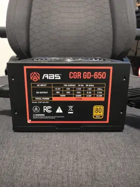 Gd-650 Abs Cgr 650w 80 Plus Gold Atx Power Supply 24 Pin Pcie 4 Cpu