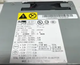 Hp150pp3 Acbel 24r2585 223w Max Power Supply For Ibm From Working Unit