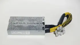 180-280v Alpha Miner Psu-1820 1800w Power Supply 10x Pcie 6-pin C13 New