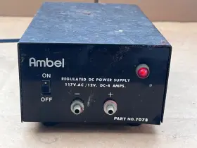 7078 Ambel Vintage Power Supply Amber Powers On Untested