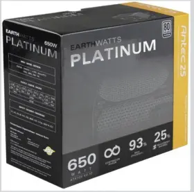 Antec 761345276702 Ea 650 Earthwatts 80 Plus Platinum Switching Power Supply 650w