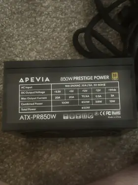 Atx-pr850w Apevia Prestige Pcie5.0 850 W 80 Plus Gold Internal Power Supply