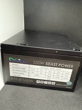 Apevia Atxbt550w Beast Power Supply 550w Atx-bt550w