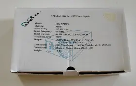 Itx-ap250w Apevia Apveia 250w Flex Atx Power Supply - New