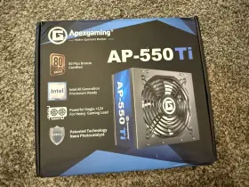 Ap-550 Apexgaming Ti 550w Power Supply Atx Psu New In Box / Unused