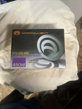 Ags450 Apower Ags Series Sata 450w Atx Power Supply New Sealed