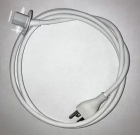 Apple 137744770118 Genuine Power Cable For Imac Angled Connector - White 6-foot 3-prong