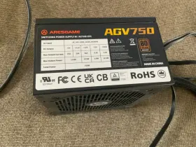 Aresgame 974310191618 Agv Series 750w Power Supply 80 Plus Bronze Certified Semi Modular