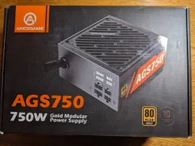 X0036dvfwb Aresgame Ags 750w 80 Plus Gold Modular Power Supply New
