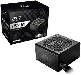 Asrock 711581491717 Pro Series Pro-650g 650 W Atx 3.1 Compatible 80 Plus Gold Certified Power