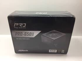 Asrock 90-uxr065-bnuaa2 Pro-650b Power Supply - 650w 80 Plus Bronze Certified Atx 3.1