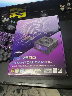 Pg-750g Asrock Phantom Gaming 750w 80 Plus Gold And Cybenetics Platinum Full Modul