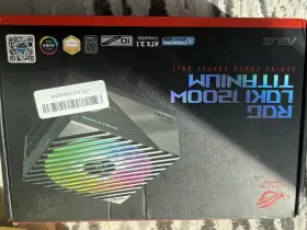 Rog-loki-1200p-sfx-l-gaming Asus Rog Loki Sfx-l 1200w Atx 3.1 Modular Power Supply Argb Illumination