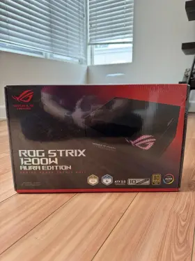 Rog-strix-1200g-aura-gami Asus Rog Strix 1200w Gold Aura Edition Fully Modular Psu 80 - New Sealed