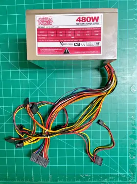 Ap-p4atx48f Athena Power 480w Switching Supply For Computer By