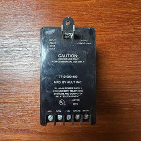 Ault Ainc. 7712-000-400 Inc. Direct Plug In Power Supply