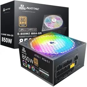 Auotac 746205393041 850w Fully Modular Power Supply 80 Gold Certified Psu Atx 3.1 And Pcie 5.1 R