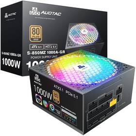 Auotac 746205393065 1000w Fully Modular Power Supply 80 Gold Certified With 12v-2x6 Cable Atx
