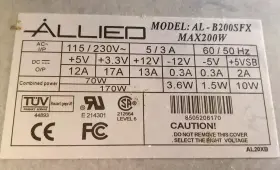 Al-b200sfx Avocent 200 Watts Apex Micro Atx 12v Switching Power Supply