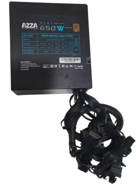 Ad-650 Azza Psaz 650w Power Supply - 80 Plus Bronze Digital Rgb