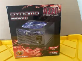 Psaz-500b12 Azza Dynamo 500 Atx Power Supply - 500w 120mm Dual 12v Rails