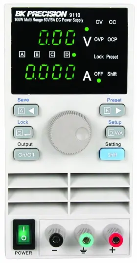 100w B&k Precision 817050911008 9110 Multi Range Dc Power Supply 5a 60v