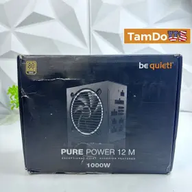 Bp12m1000w Be Quiet Pure Power 12 M 1000w Atx 3.1 Pcie 5.1 80 Plus Gold Supply
