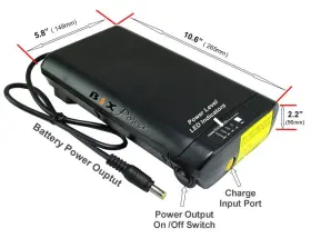Bat-mp300-dx90 Bixpower Batmp300dx90 Super Capacity Battery Pack With Mountable Holder