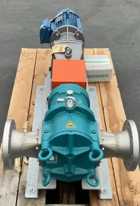 Pl200 Borger Rotary Lobe Pump Skid 5hp Weg Motor