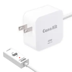 Canakit 682710970455 45w Usb-c Power Supply With Pd For Raspberry Pi 5 Piswitch On/off Switch