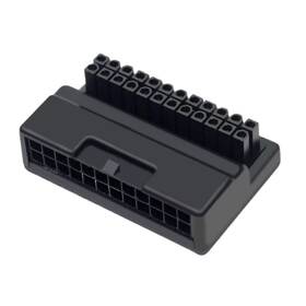 Chenyang Cy-pw-017 Atx 24pin Male To Female 90 Degree Angled Mainboard Psu Power Supply Header D