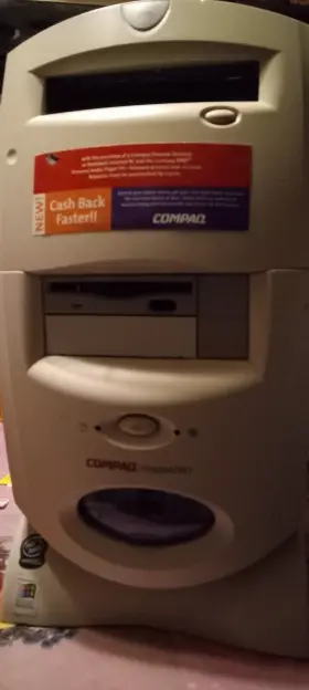 7585 Compaq Presario Model Tower Case With Power Supply And Cord - All Tested