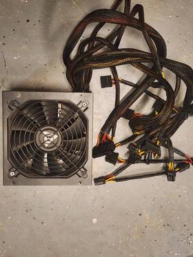 Comsys Atx600w Oem Atx Power Supply 600w Psu Sleeved Cables 24-pin Pcie Sata Tested