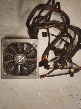 Atx600w Comsys Oem Atx Power Supply 600w Psu Sleeved Cables 24-pin Pcie Sata Tested