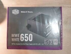 Cooler Master Mpe-6501-acaaw-us Mwe White 650 Watts 80 Power Supply #mpe 6501 Acaaw Us Sealed