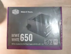 Mpe-6501-acaaw-us Cooler Master Mwe White 650 Watts 80 Power Supply #mpe 6501 Acaaw Us Sealed