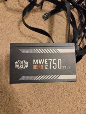 Cooler Master Mpe75001acabw 750w Pc Power Supply 200v - 240v Input Mpe-75001-acabw