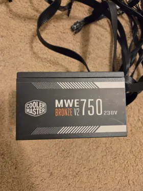 Mpe-75001-acabw Cooler Master Mpe75001acabw 750w Pc Power Supply 200v - 240v Input