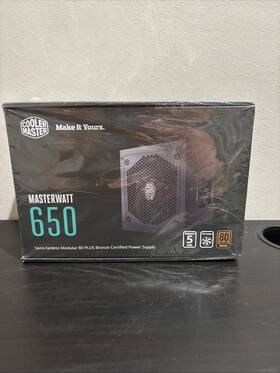 Cooler Master Mpx-6501-amaab-uk Masterwatt 650w Power Supply - 80 Plus Bronze New Sealed Uk Type
