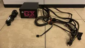 Rs-450-acaa-d3 Cooler Master Gx 450 Psu 450w 80 Plus Bronze Atx 100-240v Power Supply With Cord