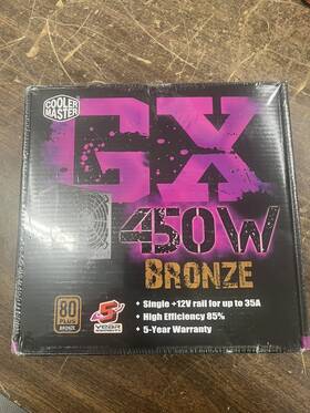 Cooler Master Rs450acaa 450w Bronze 80 Plus Power Supply Rs-450-acaa