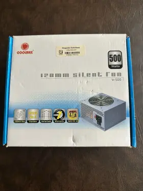 500w Coolmax 895963146212 120mm Silent Fan V-500 Power Supply -