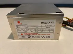 Ca-400 Coolmax Ca Series I-400 400w 80mm Fan Atx Single Rail Power Supply.