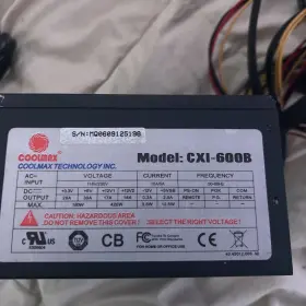 Cxi-600b Coolmax Desktop Power Supply