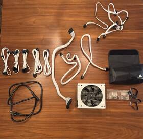 Corsair 75-003866 Rm750x 750w White Modular Power Supply With Cables Bag Screws