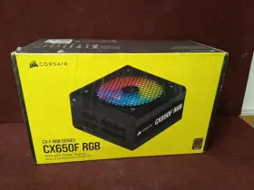 Cx650f Corsair 840006617402 Rgb Psu 650w 80 Plus Bronze Black New Factory Sealed