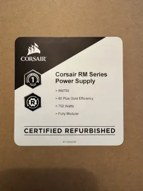 Rm750 Corsair 843591056113 750w 80 Gold Fully Modular Atx Psu Factory Reconditioned