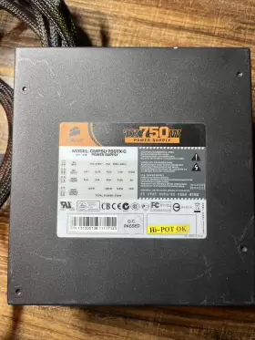 Cmpsu-750tx Corsair Cmpsu750tx Tx750w Power Supply Model Tested And Working