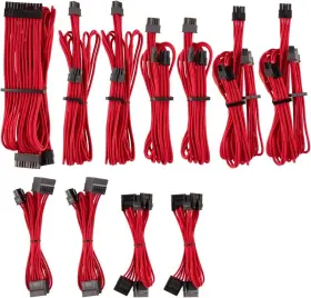 Cp-8920223 Corsair Premium Individually Sleeved Psu Cables Pro Kit For Psus Red