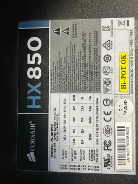 Cp-9020032 Corsair Cp9020032 Hx850 Series 850w Power Supply 75-001219
